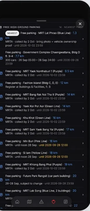 Somewhere safe to stay, and to park. (screen 2)