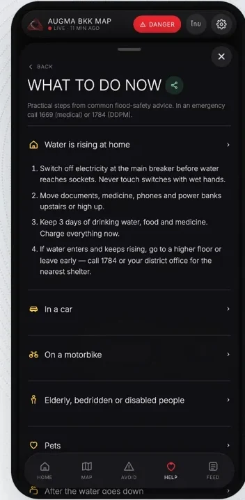 Let people know you're okay. (screen 2)