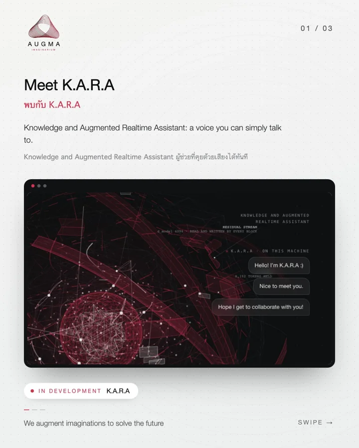 K.A.R.A, slide 1 of 3